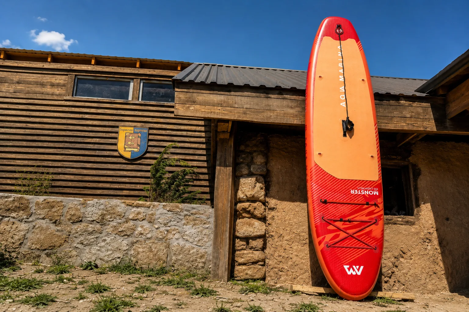 SUP-сплав на тихій воді біля каньйону Серету